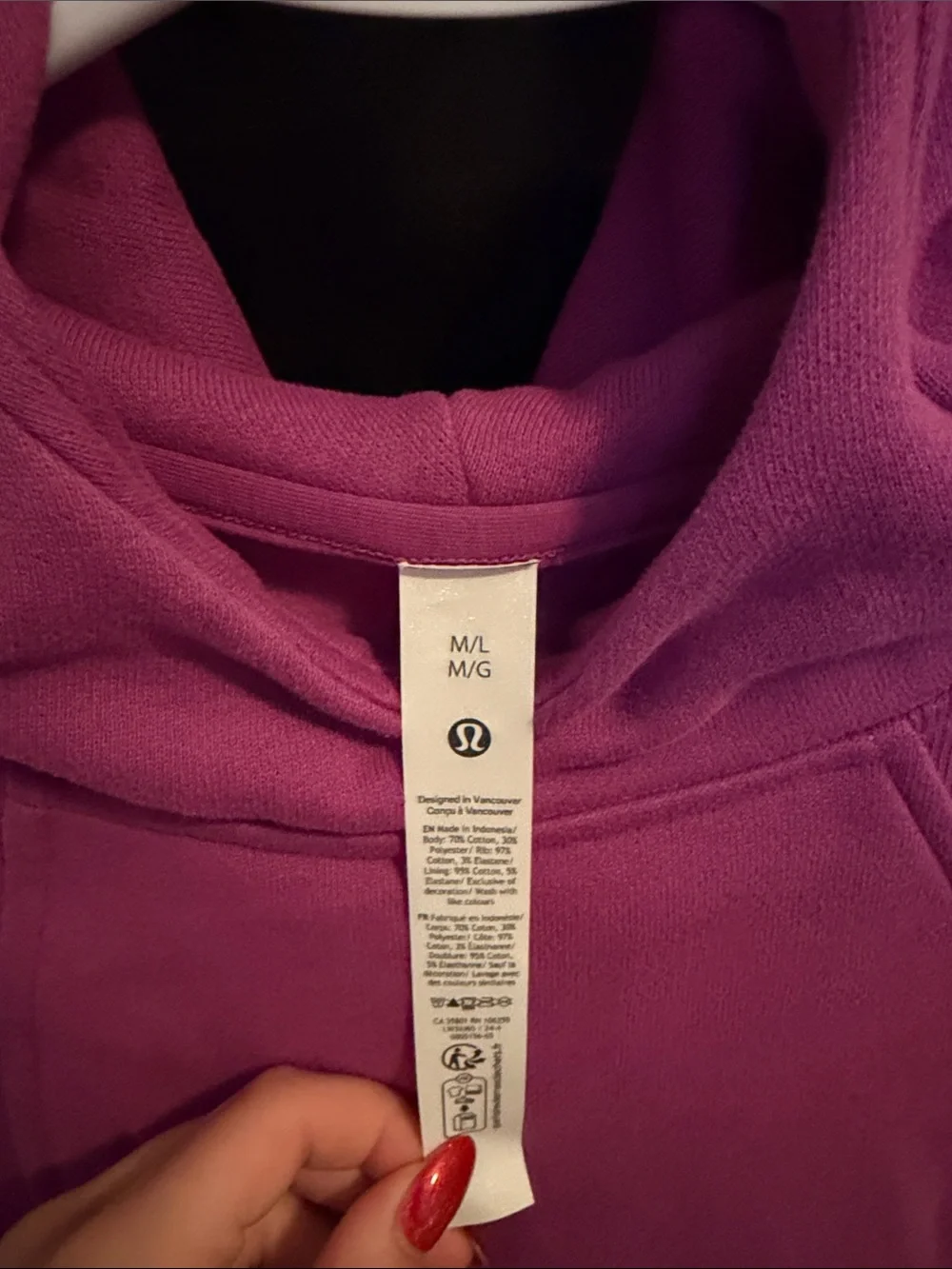 Lululemon Magenta Neck mockneck Sweater